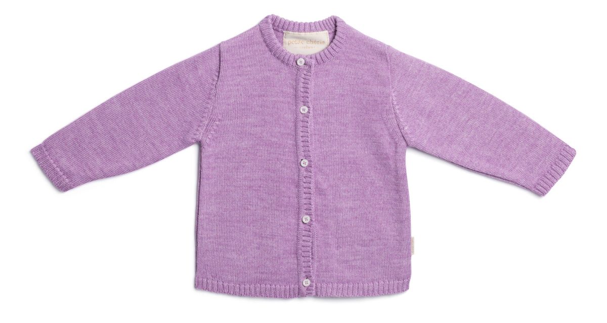 Petite Chérie Atelier Margit Cardigan Ull|Dusty Purple 68