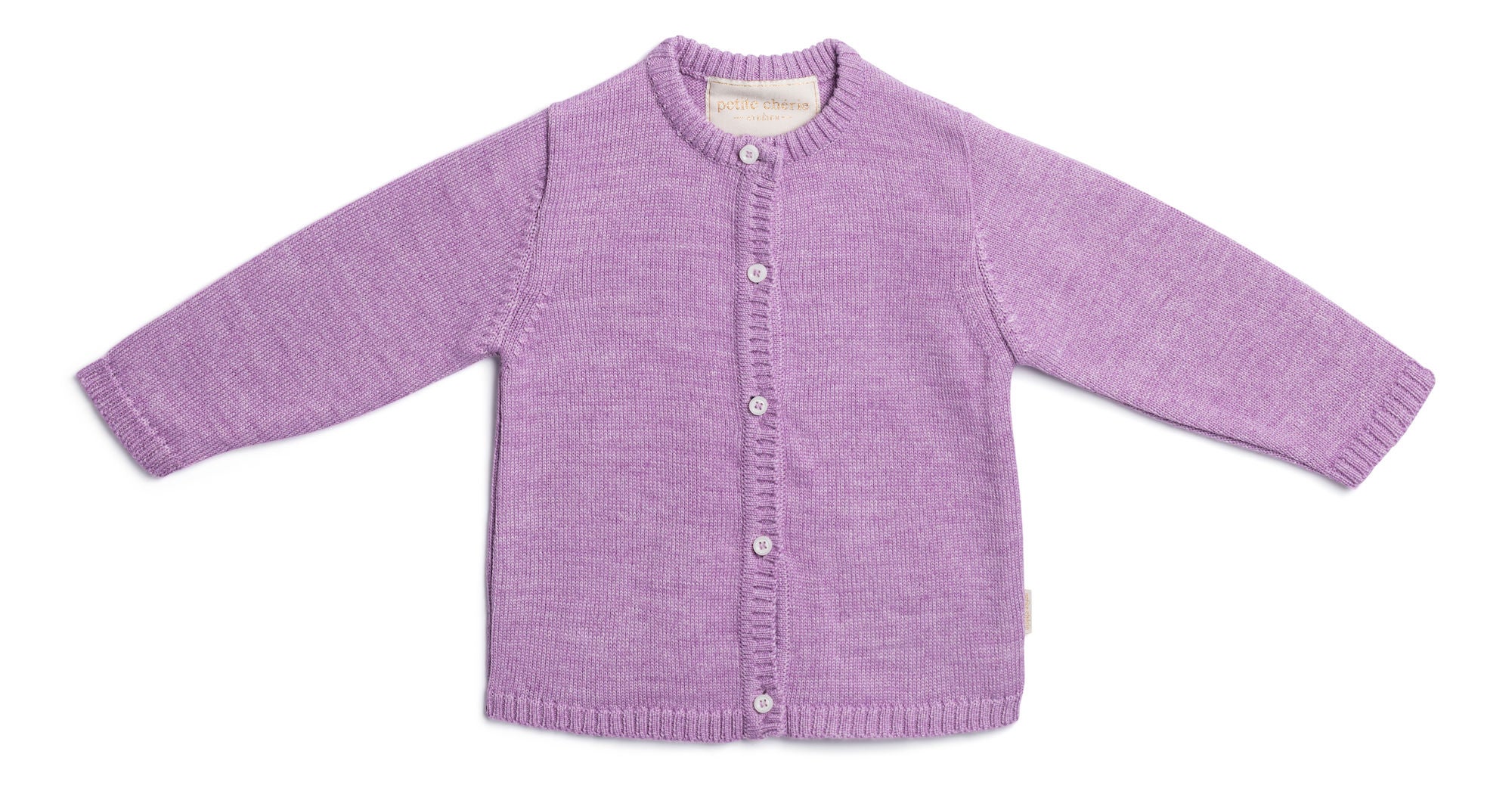 Petite Chérie Atelier Margit Cardigan Ull|Dusty Purple 80