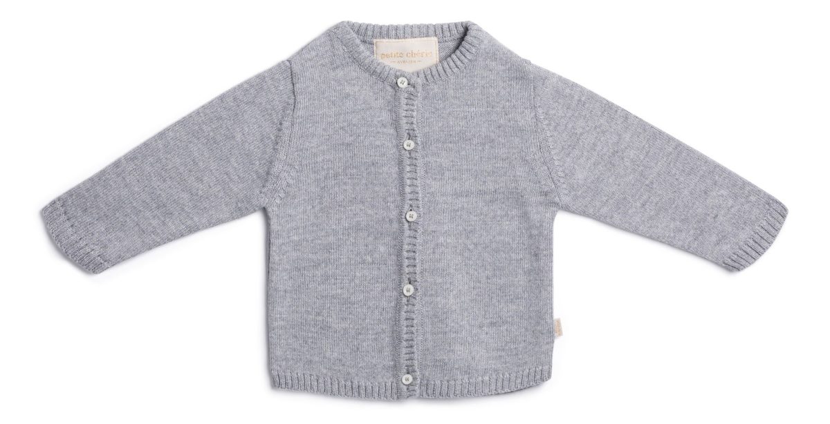 Petite Chérie Atelier Margit Cardigan Ull|Grey Melange 86