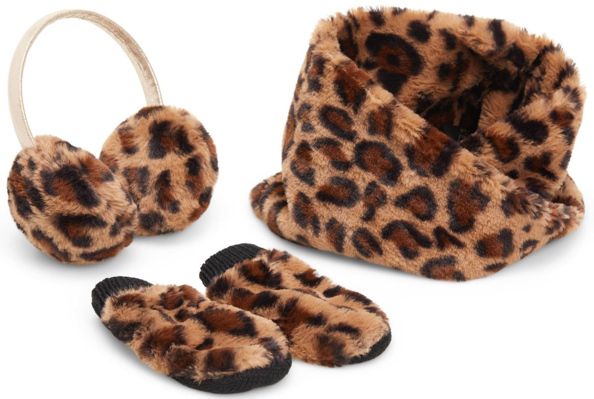 Petite Chérie Atelier Zoey Fake Fur Set|Leopard