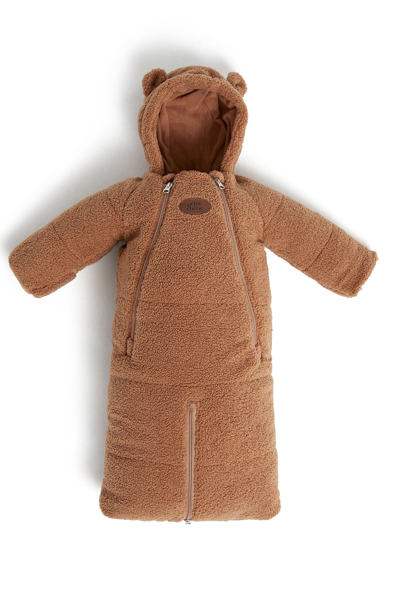 Petite Chérie Blanche Åkpåse 2-i-1 Teddy|Mocha Mousse