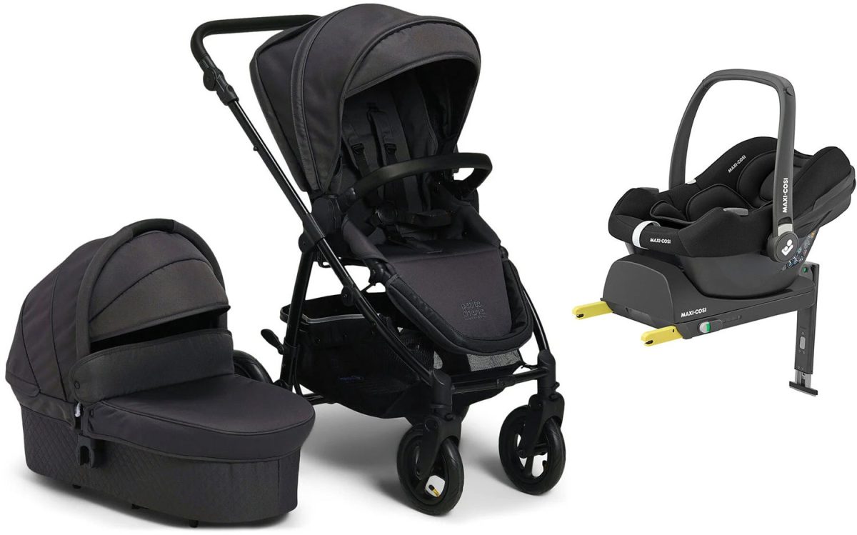 Petite Chérie Heritage 2 Duovagn Inkl. Maxi-Cosi CabrioFix Babyskydd &  Bas