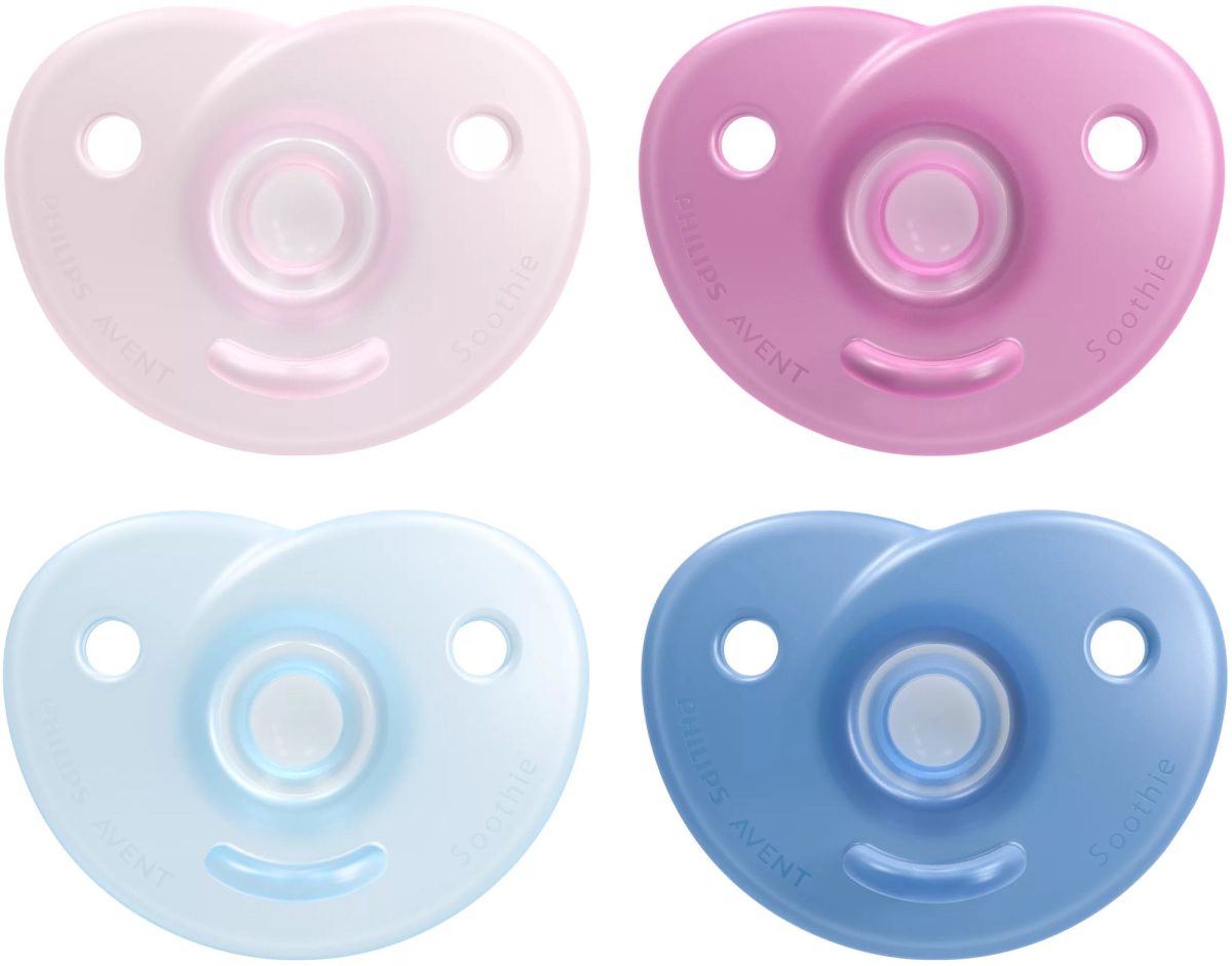 Philips Avent Soothie Napp 0-6 månader|Rosa/Blå