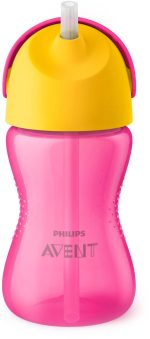 Philips Avent Sugrörsmugg 300ml|Rosa