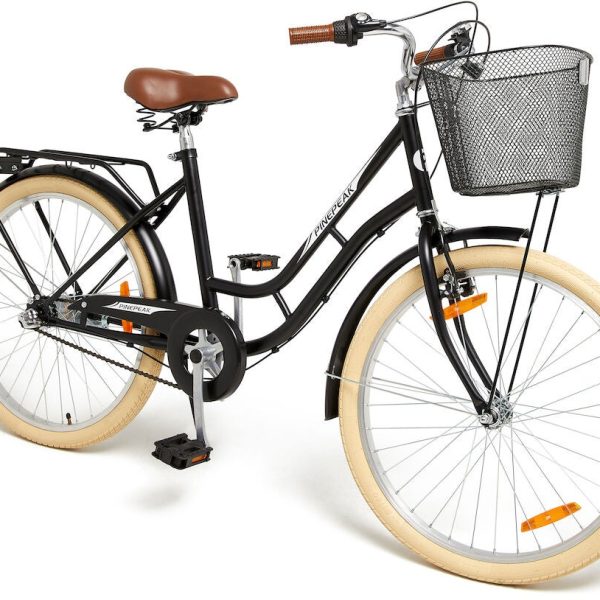 Pinepeak Grandma Barncykel 24 tum|Svart