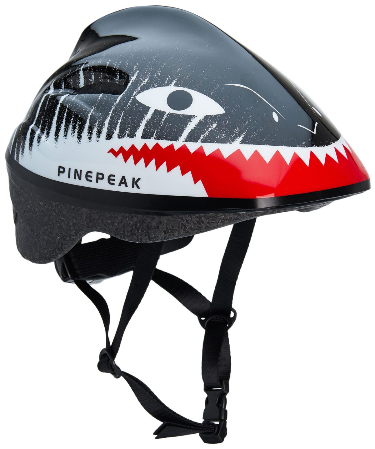 Pinepeak Shark Cykelhjälm S|Svart/Vit