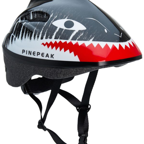 Pinepeak Shark Cykelhjälm S|Svart/Vit