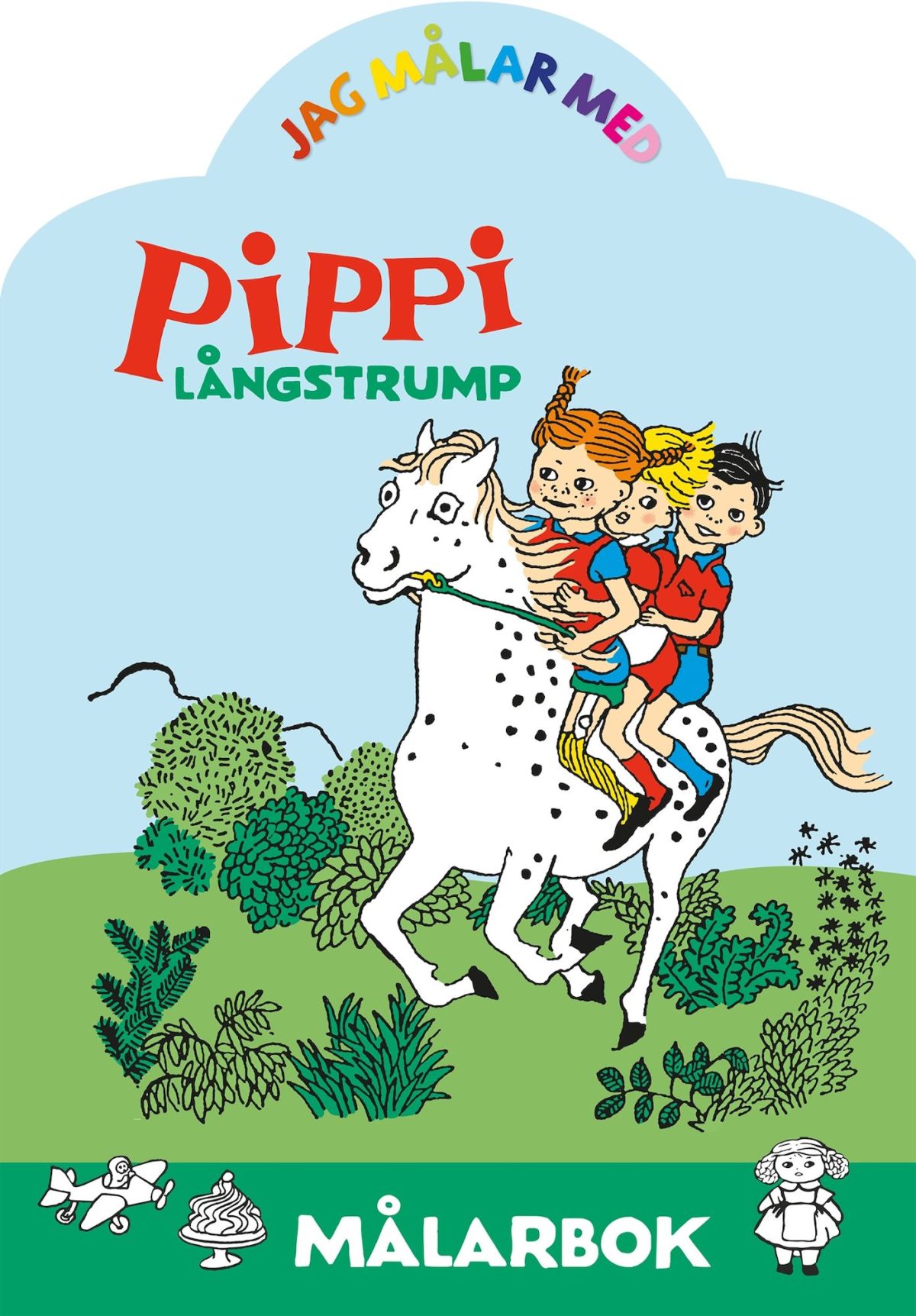 Pippi Långstrump Målarbok Jag Målar Med Pippi Långstrump