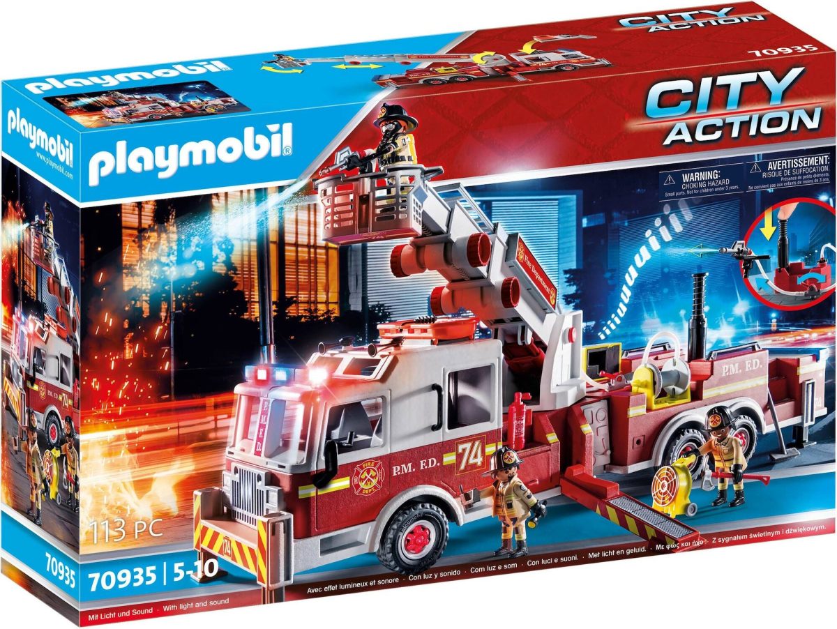 Playmobil 70935 City Action US Brandbil Med Stege|