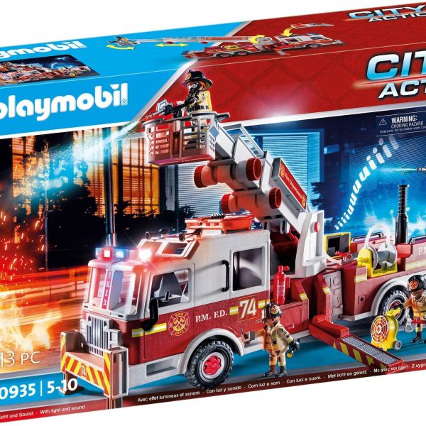 Playmobil 70935 City Action US Brandbil Med Stege|