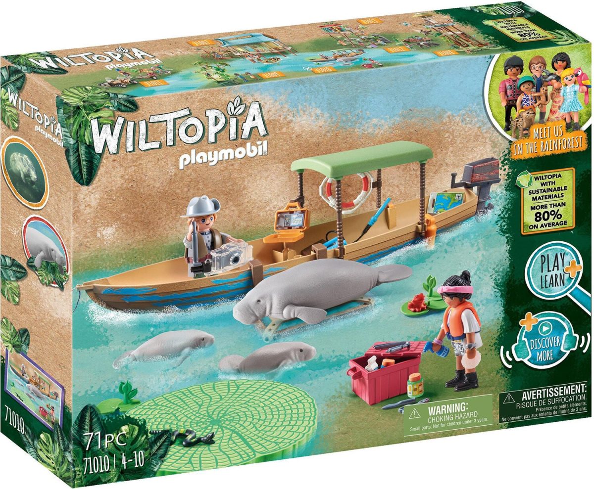 Playmobil 71010 Wiltopia Båt Set Resa Till Manater|