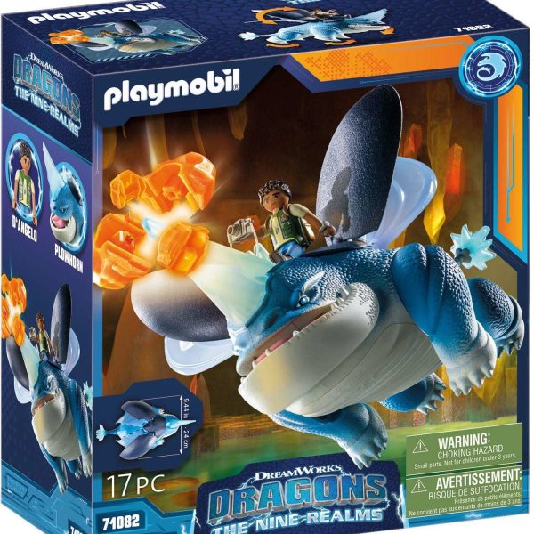 Playmobil 71082 Lekset Drakryttarna: De Nio Rikena Plowhorn &  D'Angelo|