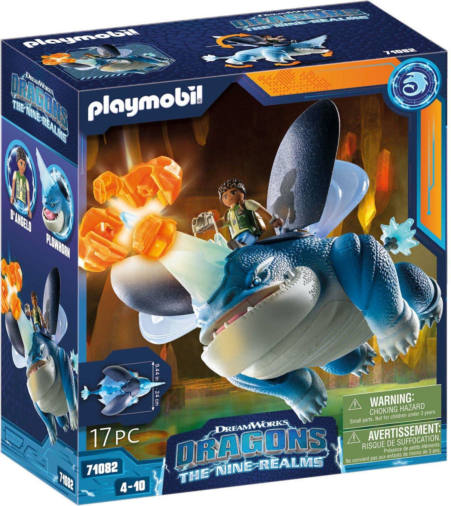 Playmobil 71082 Lekset Drakryttarna: De Nio Rikena Plowhorn &  D'Angelo|