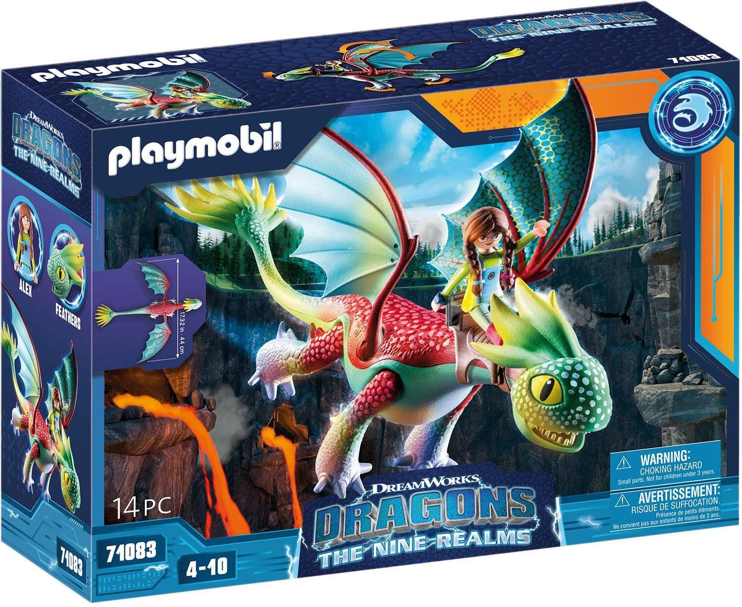 Playmobil 71083 Lekset Drakryttarna: De Nio Rikena Feathers &  Alex|