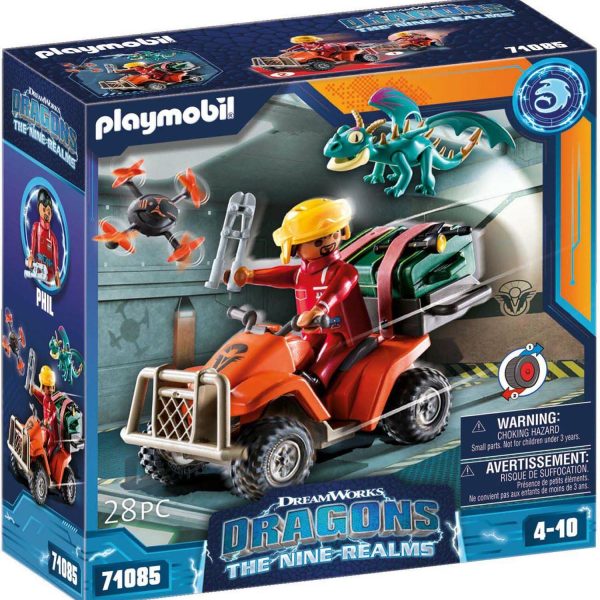 Playmobil 71085 Lekset Drakryttarna: De Nio Rikena Icaris Quad &  Phil|