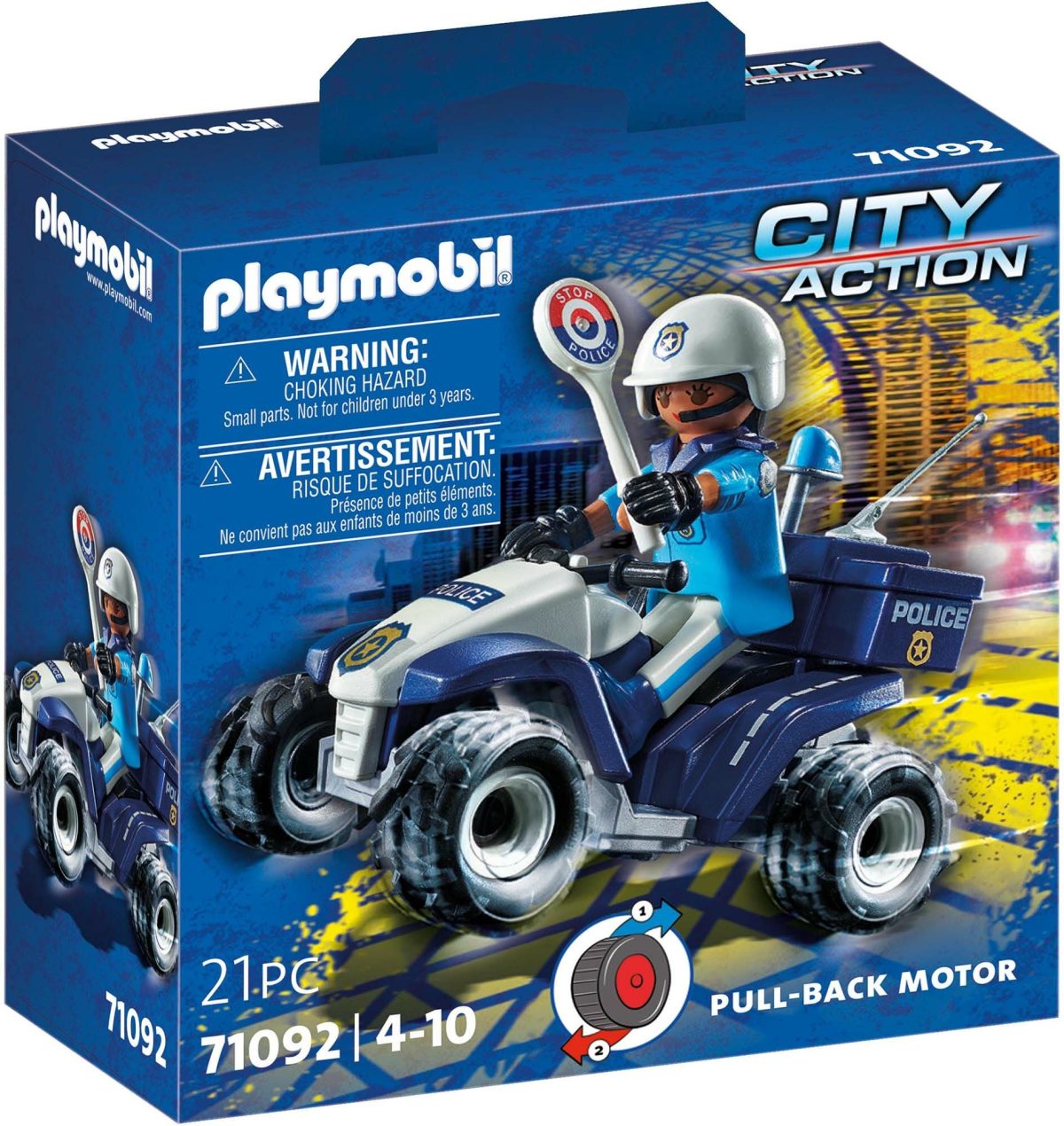 Playmobil 71092 City Action Polisfyrhjuling|