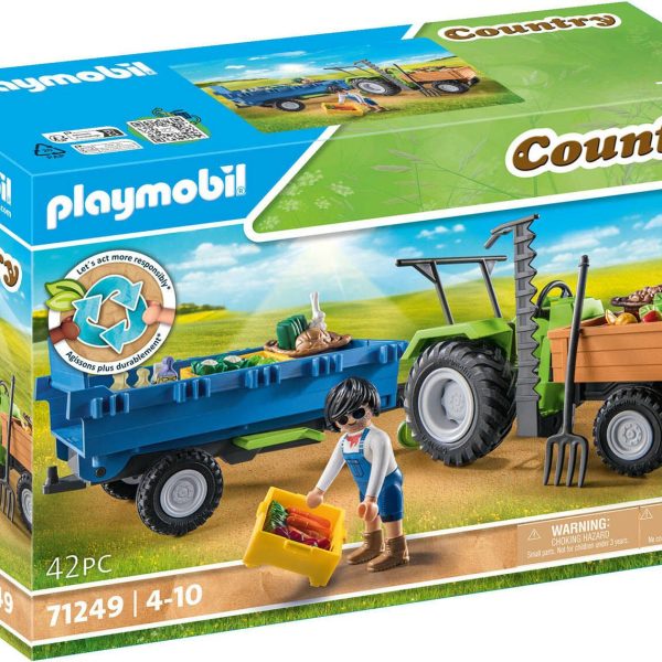 Playmobil 71249 Lekset Country Traktor med Släp|