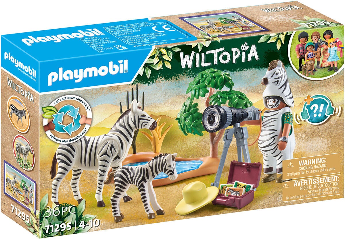 Playmobil 71295 Wiltopia Byggsats Djurfotograf|