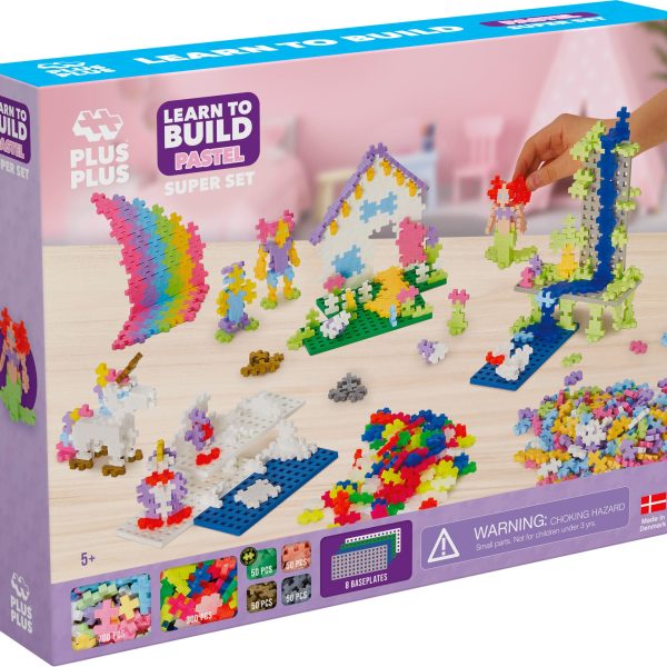 Plus-Plus Learn to Build Super Set Pastel|