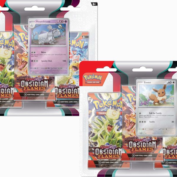 Pokémon Scarlet &  Violet Obsidian Flames Samlarkort 3-Pack Blandad|