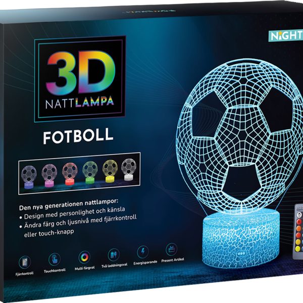 Powerpal 3D-Nattlampa|Fotboll