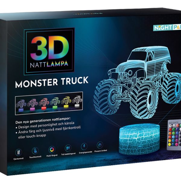 Powerpal 3D-Nattlampa Monster Truck|