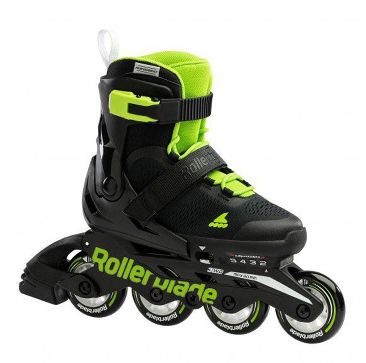 ROLLERBLADE MICROBLADE Svart/Grön 210|