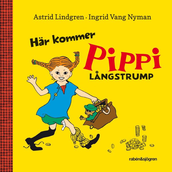 Rabén &  Sjögren Bok Här Kommer Pippi Långstrump