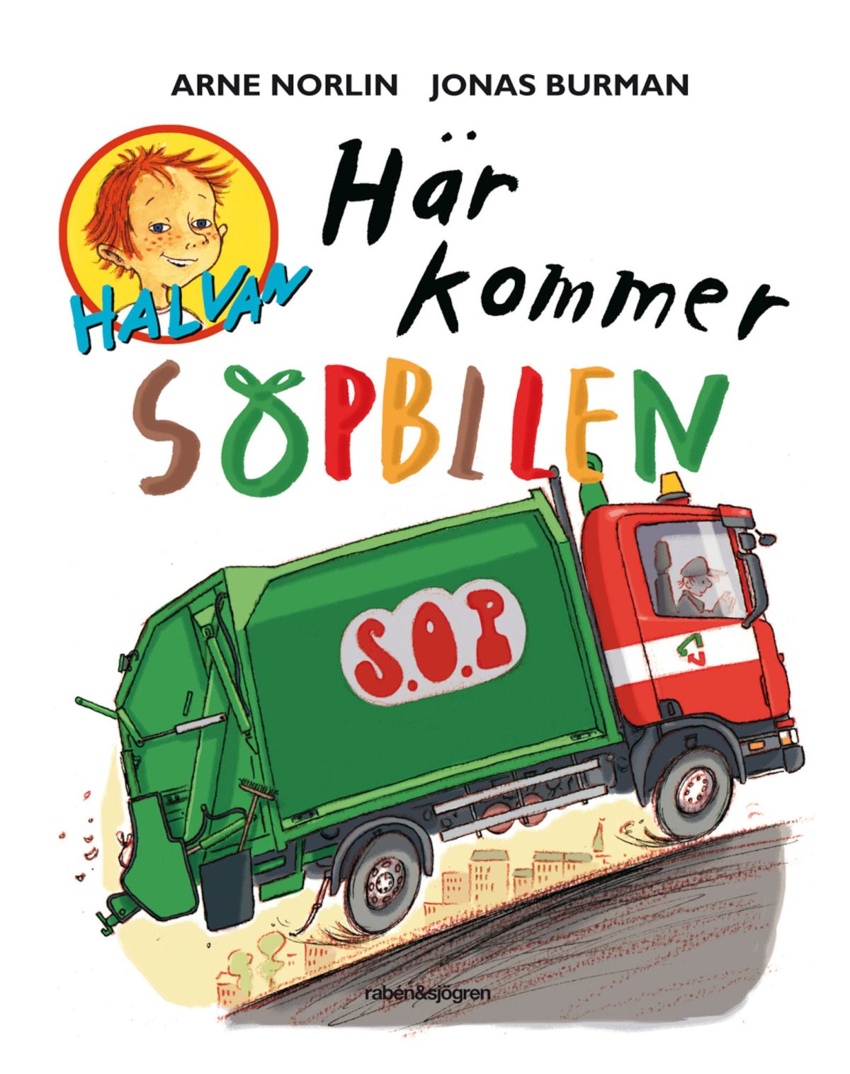 Rabén &  Sjögren Bok Här Kommer Sopbilen