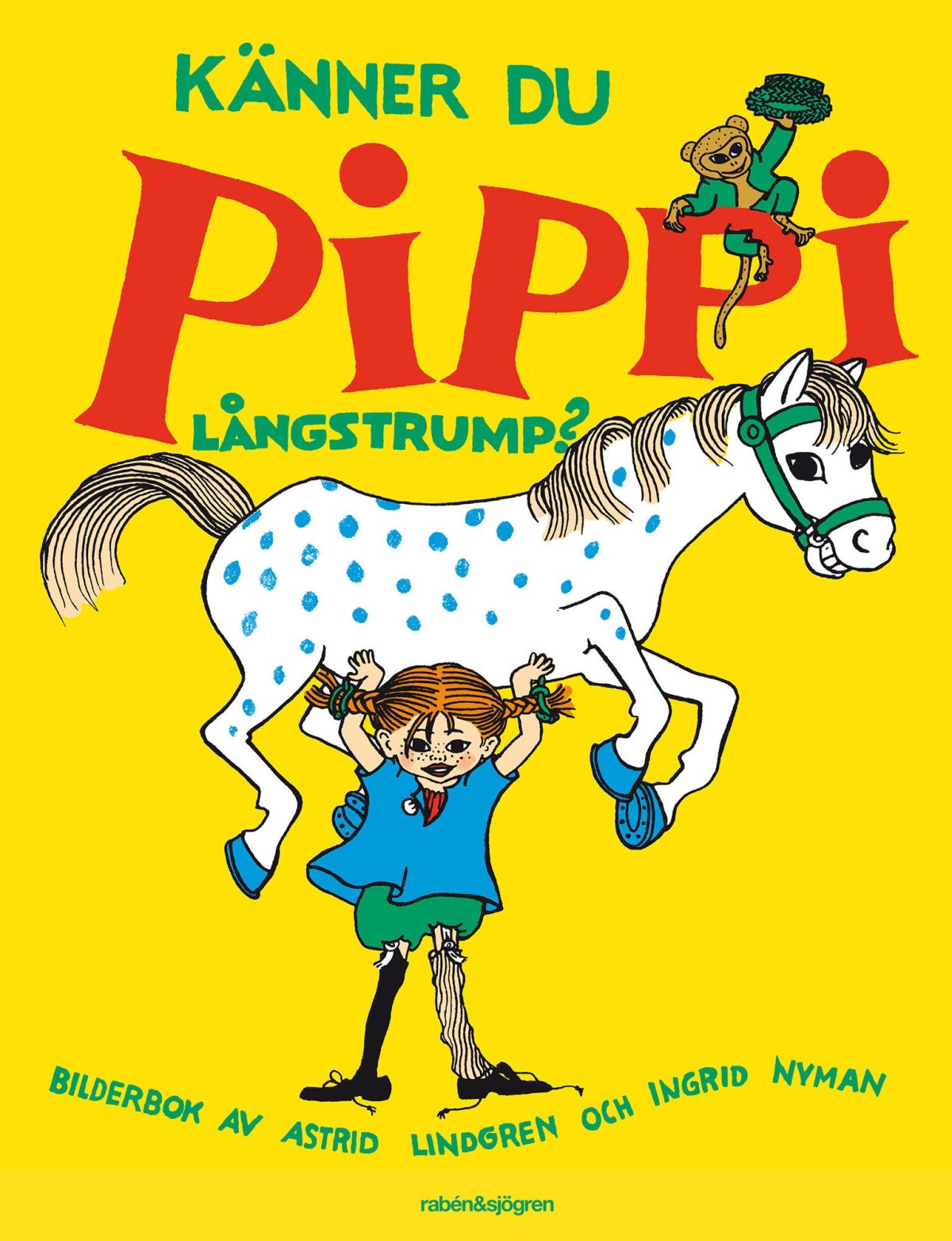 Rabén &  Sjögren Bok Känner Du Pippi Långstrump