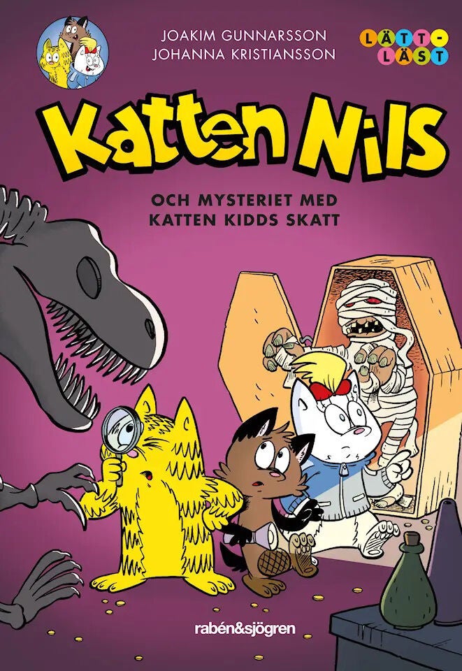 Rabén &  Sjögren Katten Nils Och Mysteriet Med Katten Kidds Skatt Sagobok