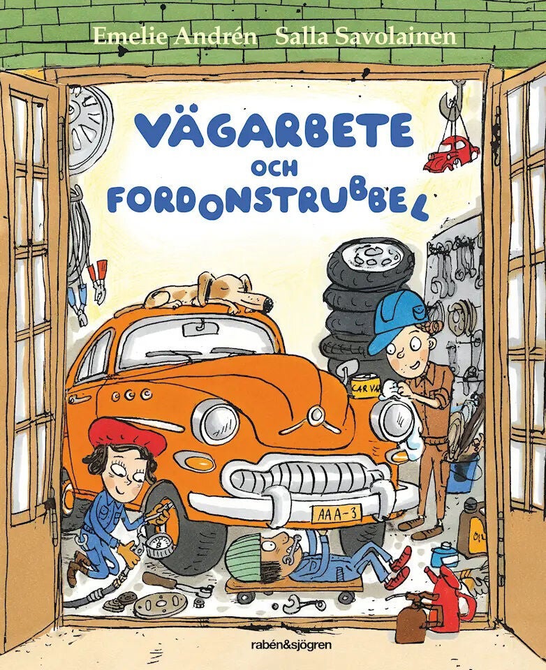 Rabén &  Sjögren Vägarbete Och Fordonstrubbel Sagobok