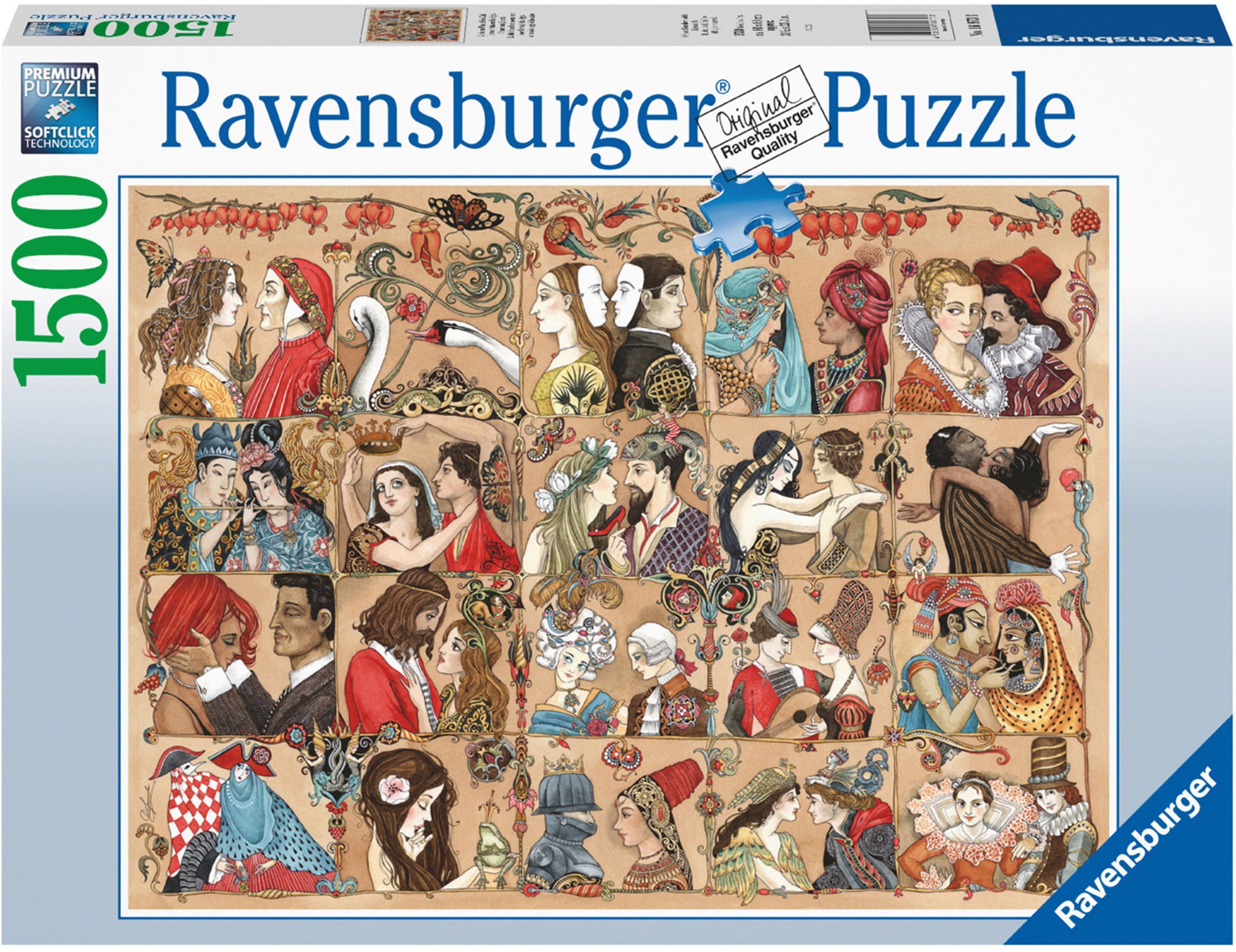 Ravensburger Pussel Love Through The Ages 1500 Bitar|