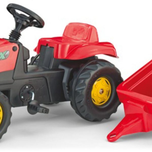 Rolly Toys Traktor med Släp Kid Röd