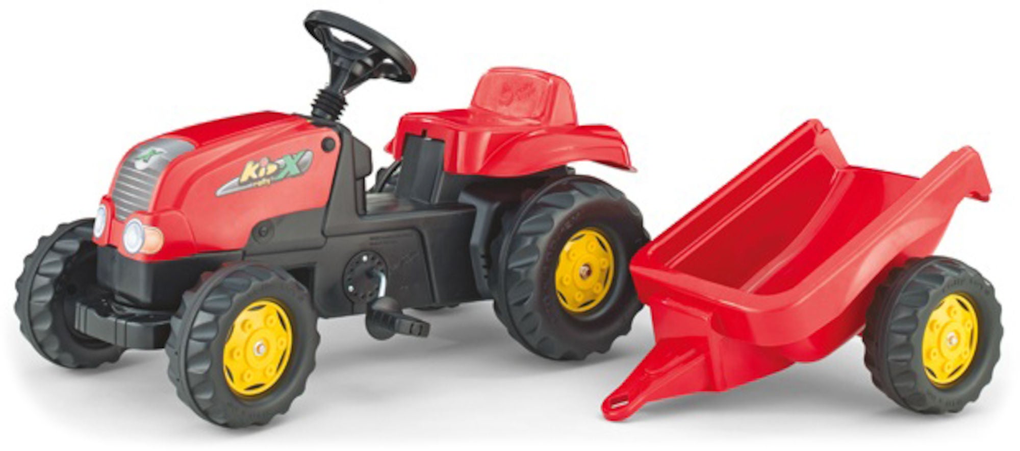 Rolly Toys Traktor med Släp Kid Röd