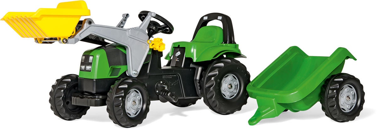 Rolly Toys Tramptraktor med Lastare och Släp|Grön