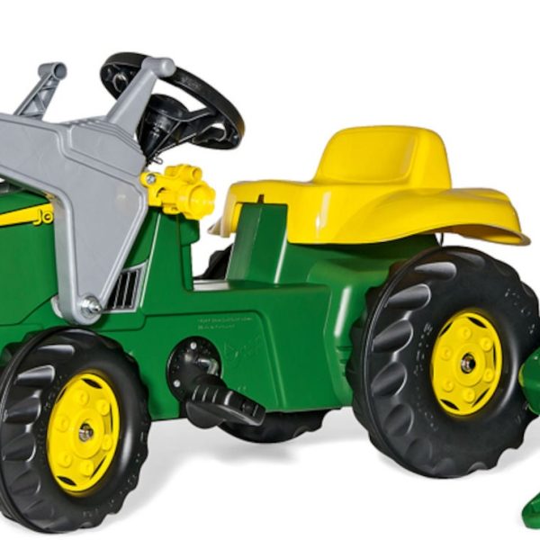 Rolly Toys Tramptraktor med Lastare och Släp John Deere