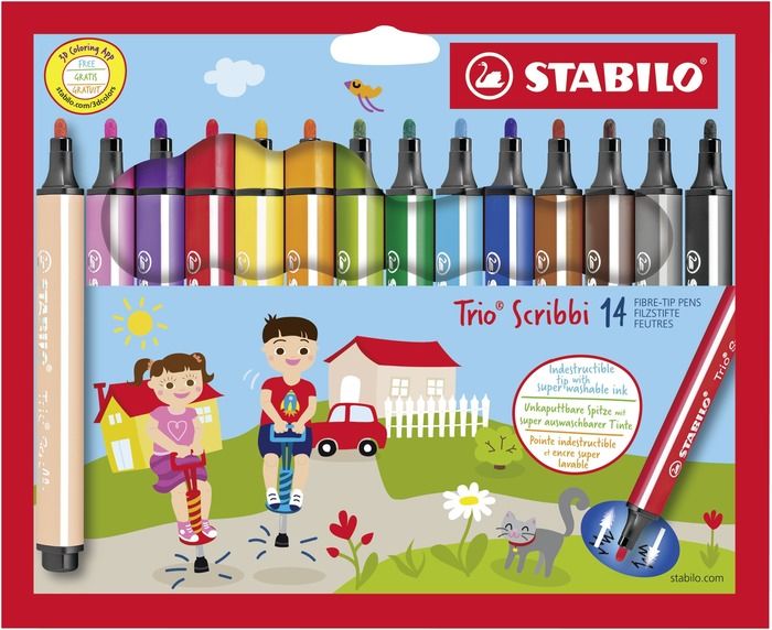 STABILO Filtspetspennor 14-pack