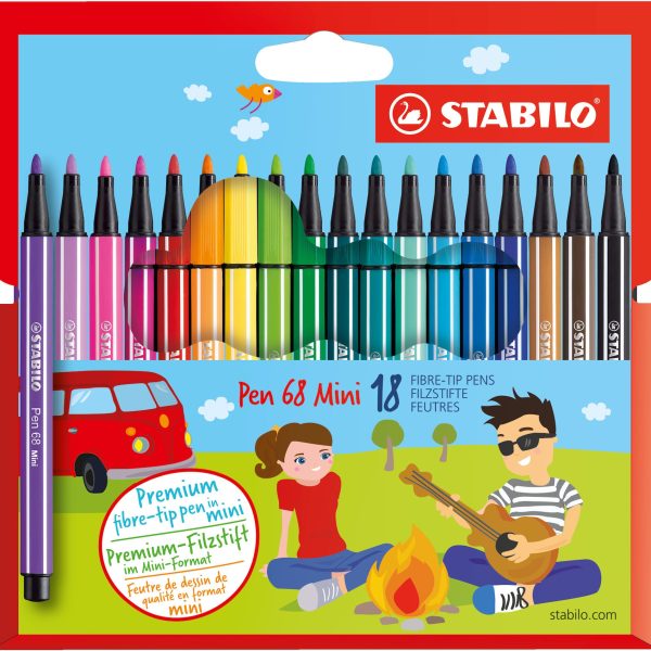 STABILO Filtspetspennor Premium 18-pack