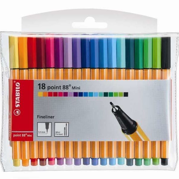 STABILO Fineliner Mini 18-pack