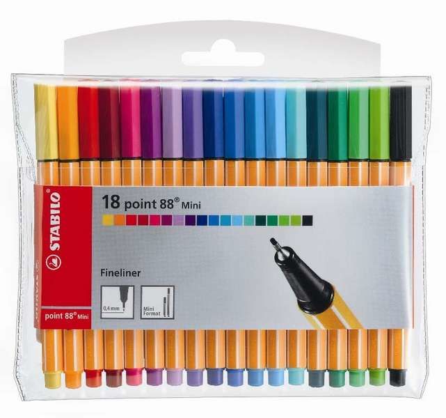 STABILO Fineliner Mini 18-pack