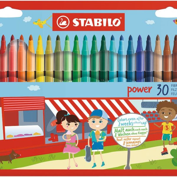 STABILO Power Filtspetspennor 30-pack|