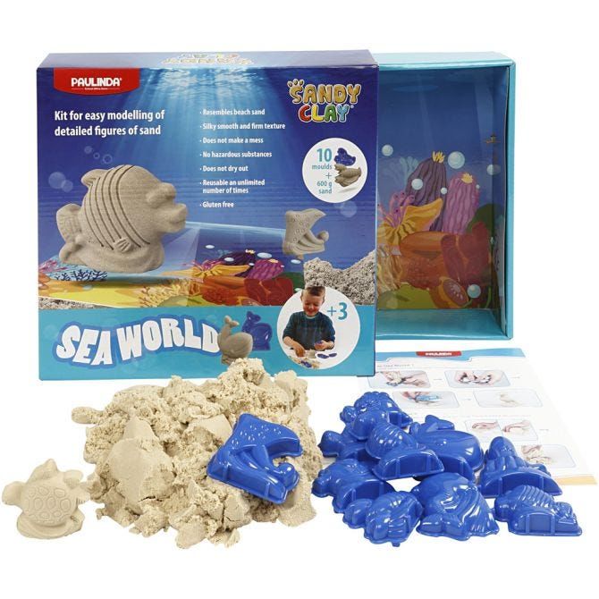 Sandy Clay Modelleringssand Sea World Set