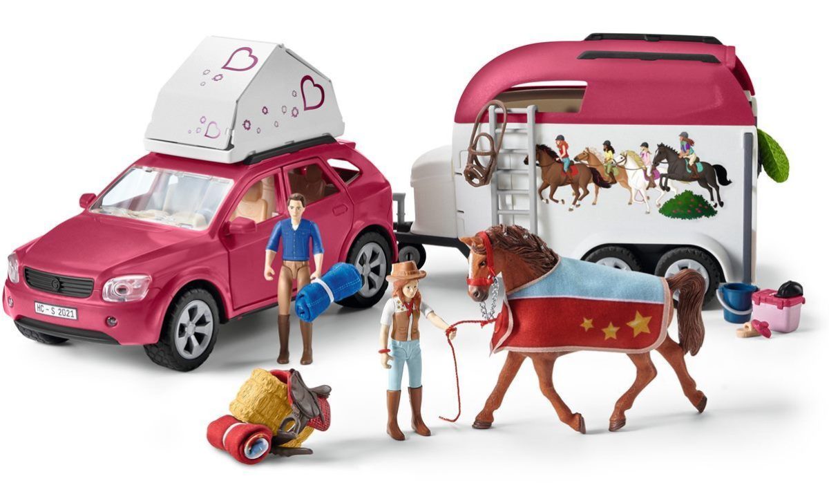 Schleich 42535 Bil Med Hästtransport|