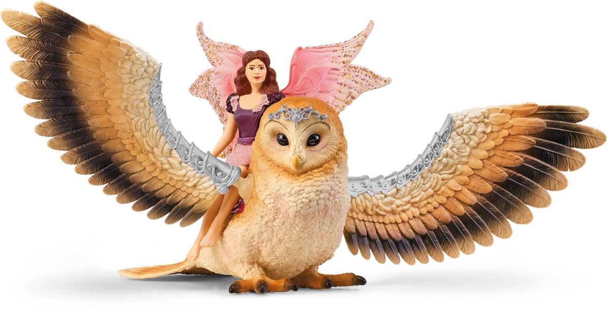 Schleich 70789 Uggla Fairy in Flight on Glam Owl|