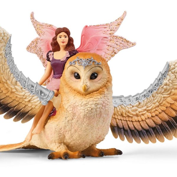 Schleich 70789 Uggla Fairy in Flight on Glam Owl|