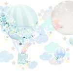 Schmooks Wallsticker Hot Air|Blue