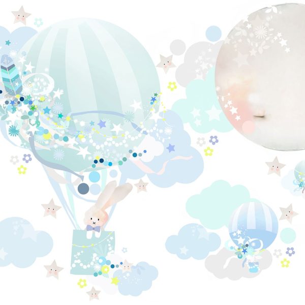 Schmooks Wallsticker Hot Air|Blue