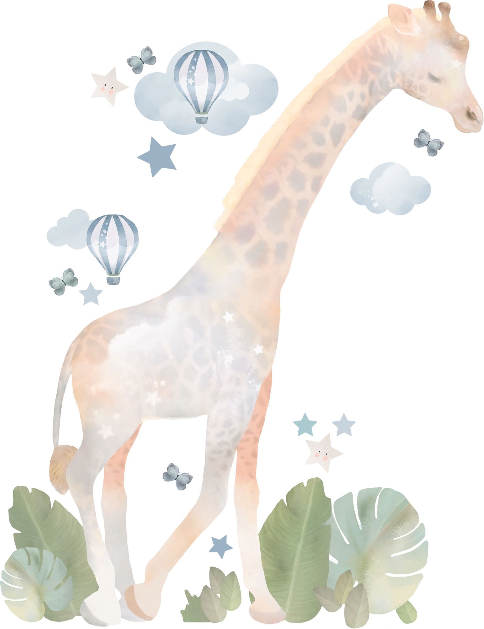 Schmooks Wallsticker Safari Giraffe|