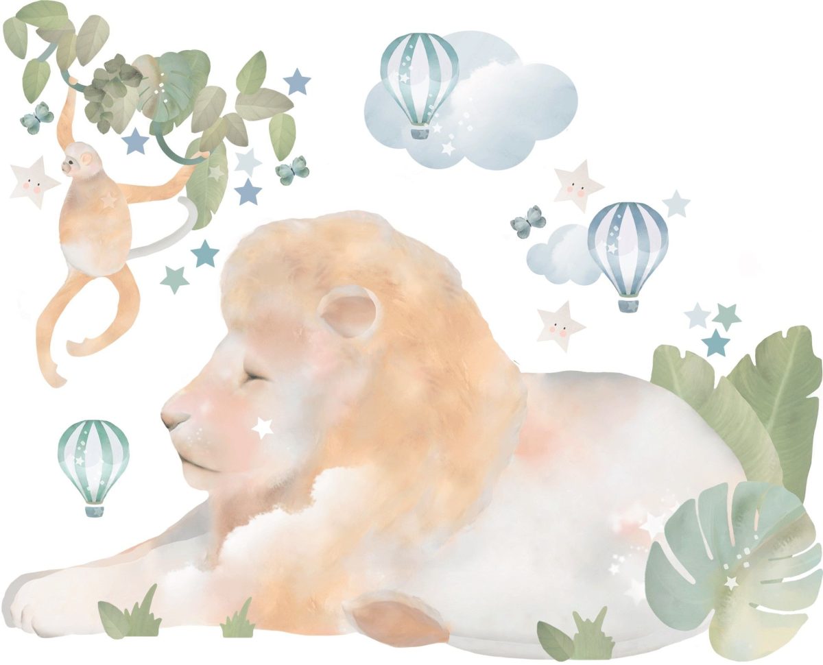 Schmooks Wallsticker Safari Lion|